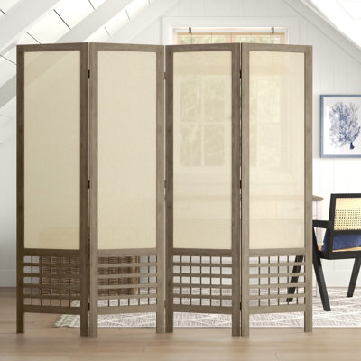 67'' H Solid Wood Folding Room Divider