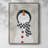 Festive Snowman II Framed Print - Solid Wood