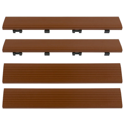 Carrelage de terrasse 2 "x 12" en acajou hondurien