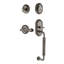 Nostalgic Warehouse Rope Rosette C Grip Handleset with Single Cylinder Deadbolt and Fleur Lever-2114114051-2114114058-2114114059