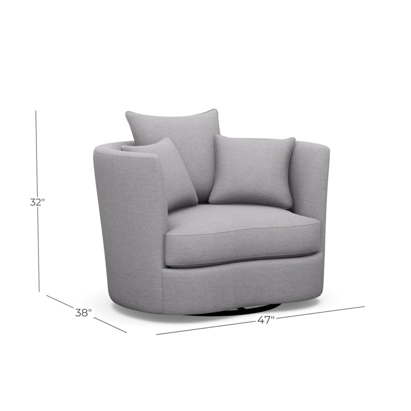 Bruno Swivel Barrel Chair, 8938-81