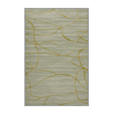 Tapis abstrait lavable à la machine