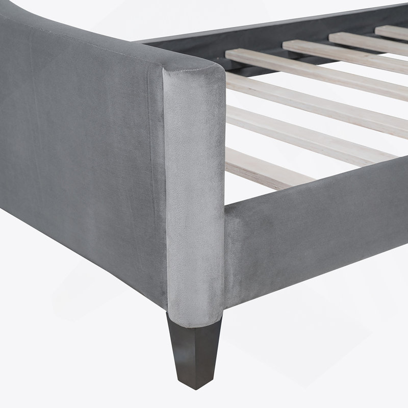 Modern Luxury Tufted Button Daybed,,Gray