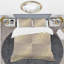 Golden Marble Design III - Ensemble de housse de couette abstrait Glam - Microfibre de polyester-40702608