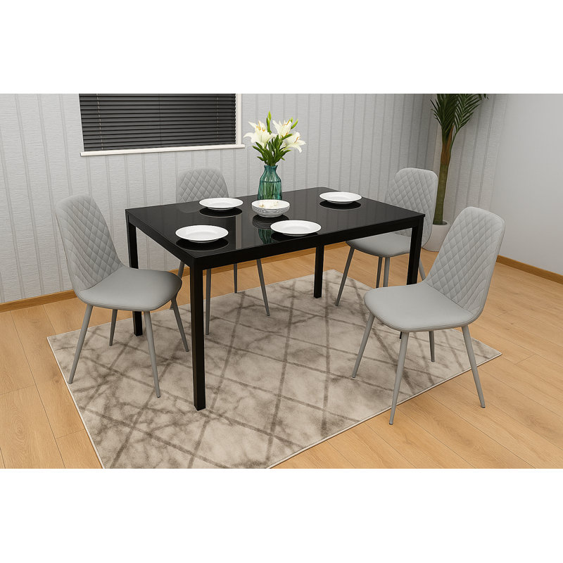 4 - Person Dining Set, Grey