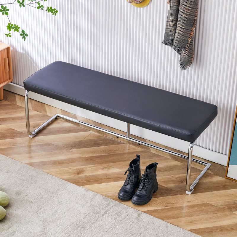 Pieds à langer en métal noir, pieds en métal argenté, banc de canapé, chaise de salle à manger, convient au salon de chambre à coucher, au rangement, à la salle à manger et au salon.