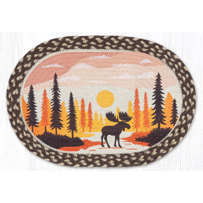  Napperon Country Cabin - motif orignal rustique 13 po x 19 po