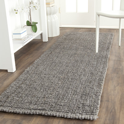 Alda Light Gray Hand-Woven Jute Rug