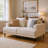 Modern Deep Seat Sofa With Pillows, High Legs, Comfortable Living Room Sofa, Apartment Sofa