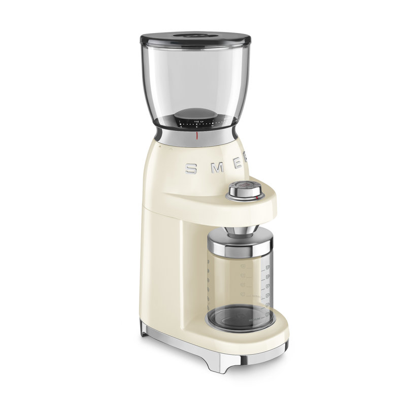 Smeg CGF01 50s Style Retro Coffee Grinder, Cream