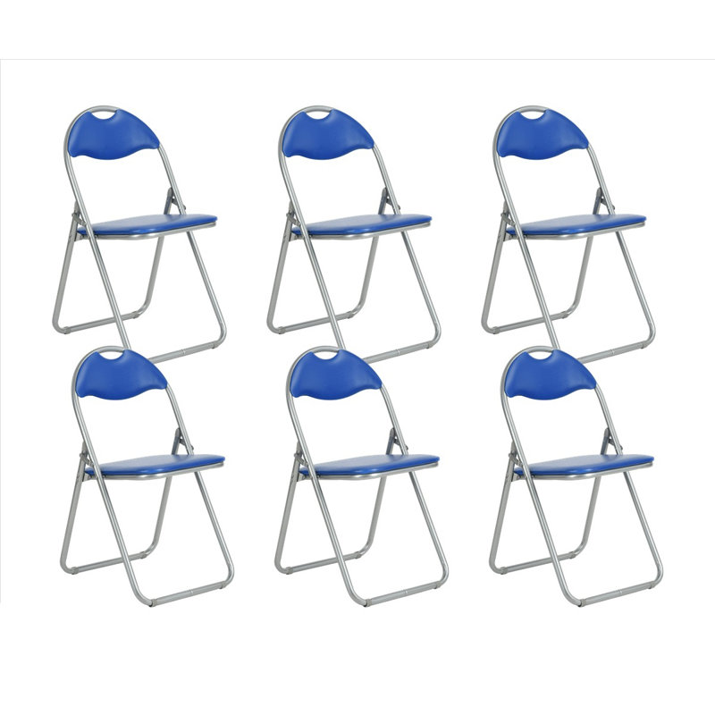 Padded Folding Chair, Blue