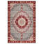 Tapis en coton à imprimé oriental beige et beige Notto-643838138
