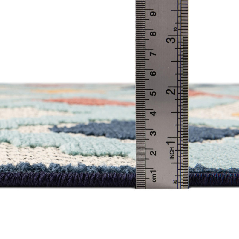 Haynie Indoor/Outdoor Rug Ivory, Round 5'3"