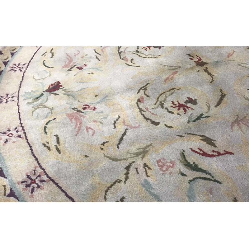 Tapis ivoire de qualité supérieure noué à la main