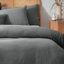 Chunky Waffle Cotton Solid Colour Duvet Cover Set with Pillowcases Included-354266215-354266232