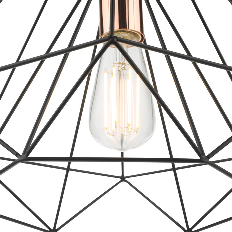 Malaya 1 - Light Geometric Pendant, Black