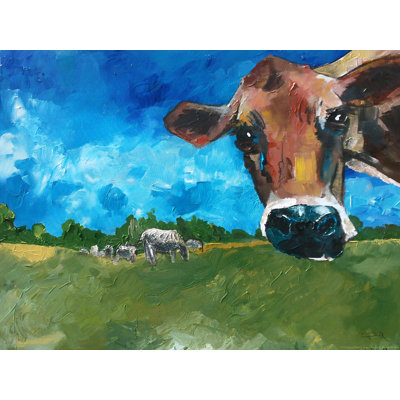 «Peeping Bessie», reproduction de peinture acrylique sur toile