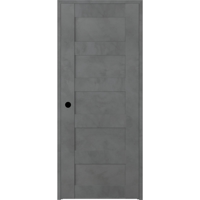 Avon 07 4R DIY-Friendly Manufactured Wood Composite Standart Door, Ribeira Ash, 31.75" x 79.37", Right Handing