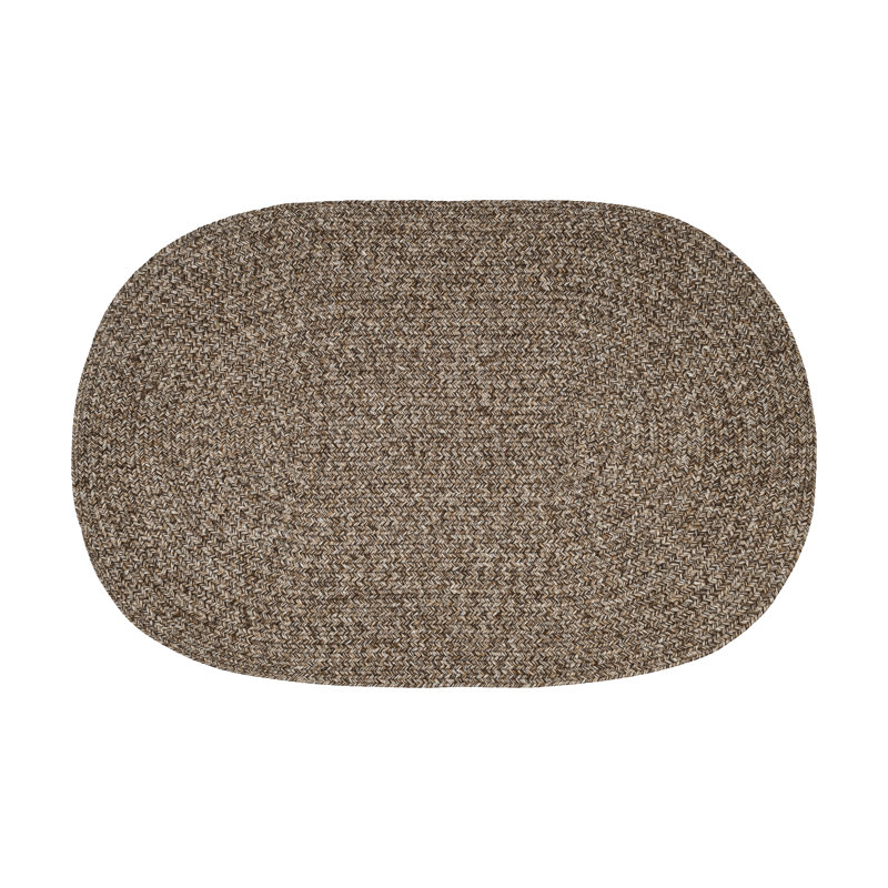 Tapis brun intérieur/extérieur Seline, Ovale 5 pi x 8 pi