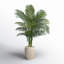 54'' Faux Palm Tree in Ceramic Planter
