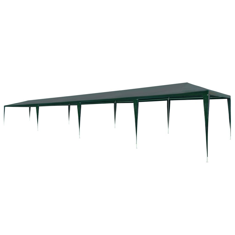 12m x 3m Steel Party Tent, Green