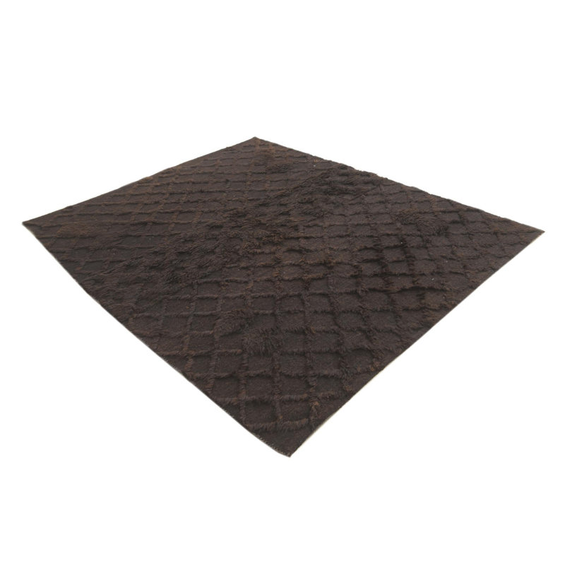 6 Ft Square Philip Dark Brown Rug