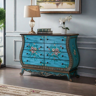 Artistic Vase-Shaped Cabinet with Drawers