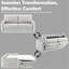 Beige Chenille Sofa W/Sleeper