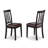 9 Piece Dining Room Table Set Includes a Square Kitchen Table with Butterfly Leaf and 8 Faux Leather Dining Chairs, Black & Cherry-243028915