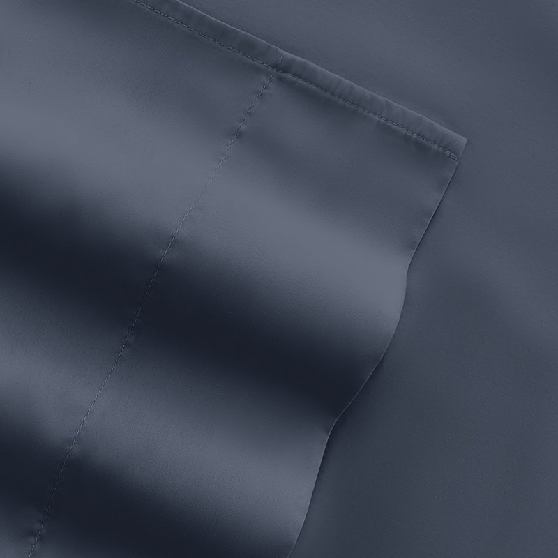 Ensemble de draps en microfibre ultra douce, Très grand californien, gris