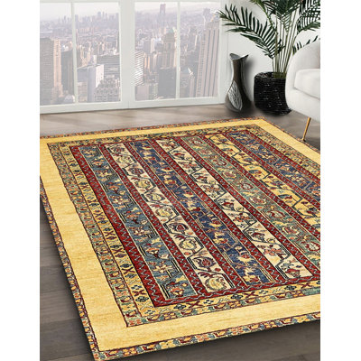 Tapis décoratif multicolore à motif abstrait