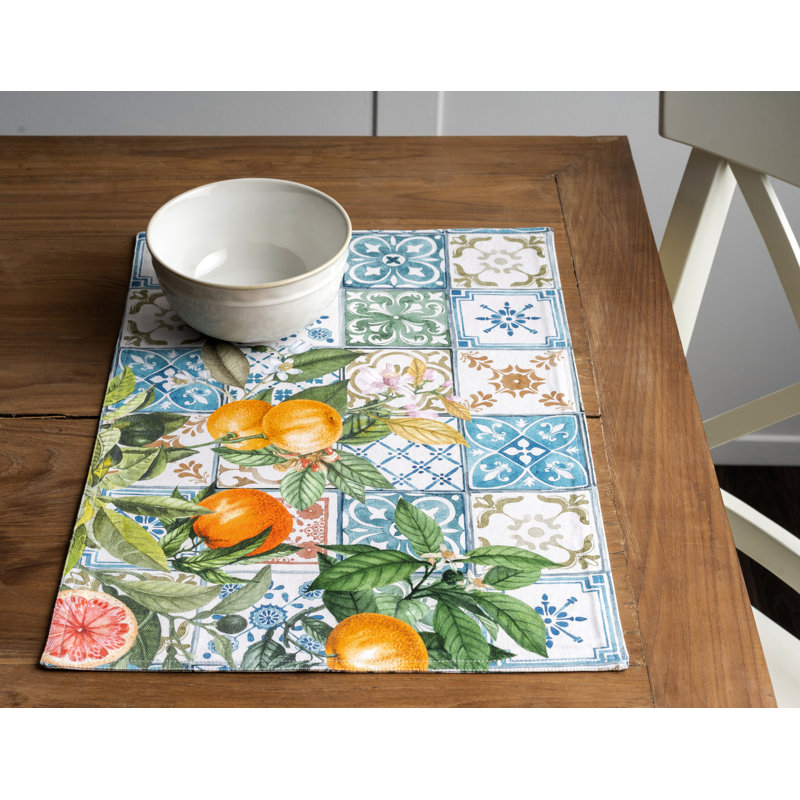 Agrume Floral Rectangle Placemat