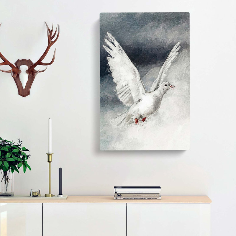Flying Dove - Wrapped Canvas, 60cm H x 40cm W x 3cm D