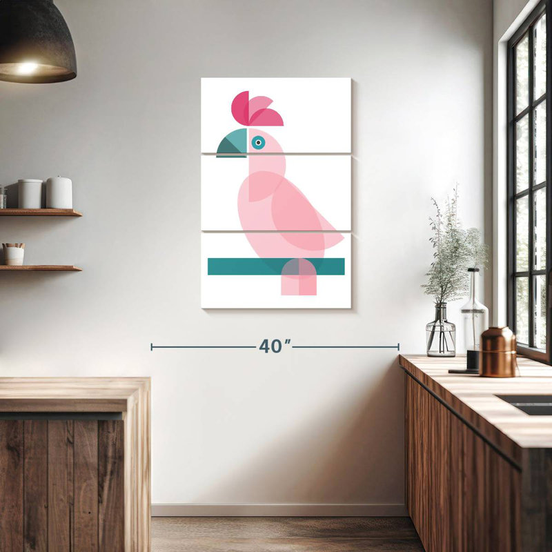 Ashelle Geometric Cockatoo, 38" H x 24" W