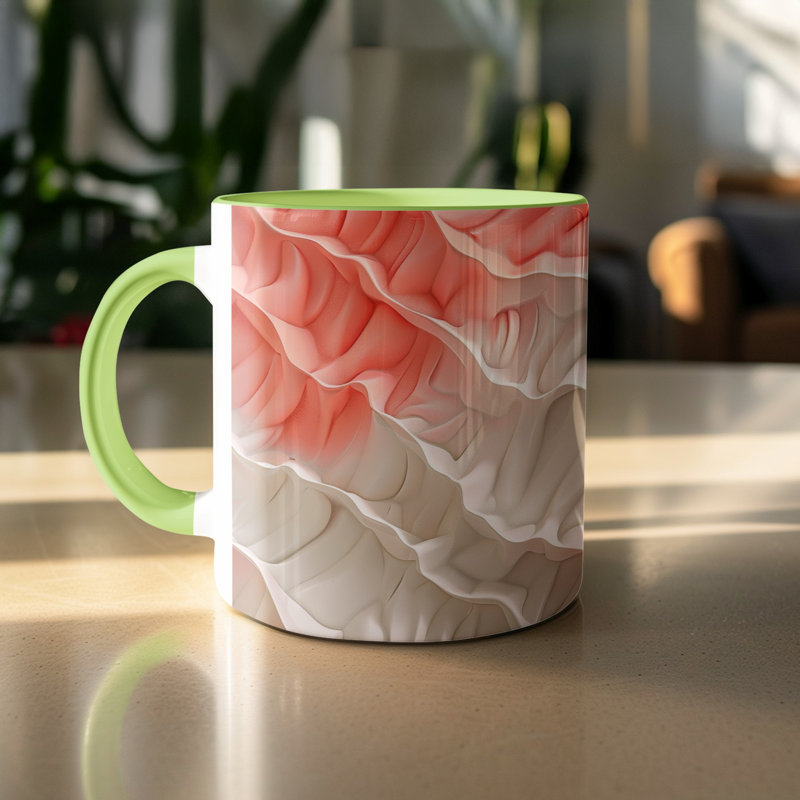 Ceramic Coffee Mug, Light Green