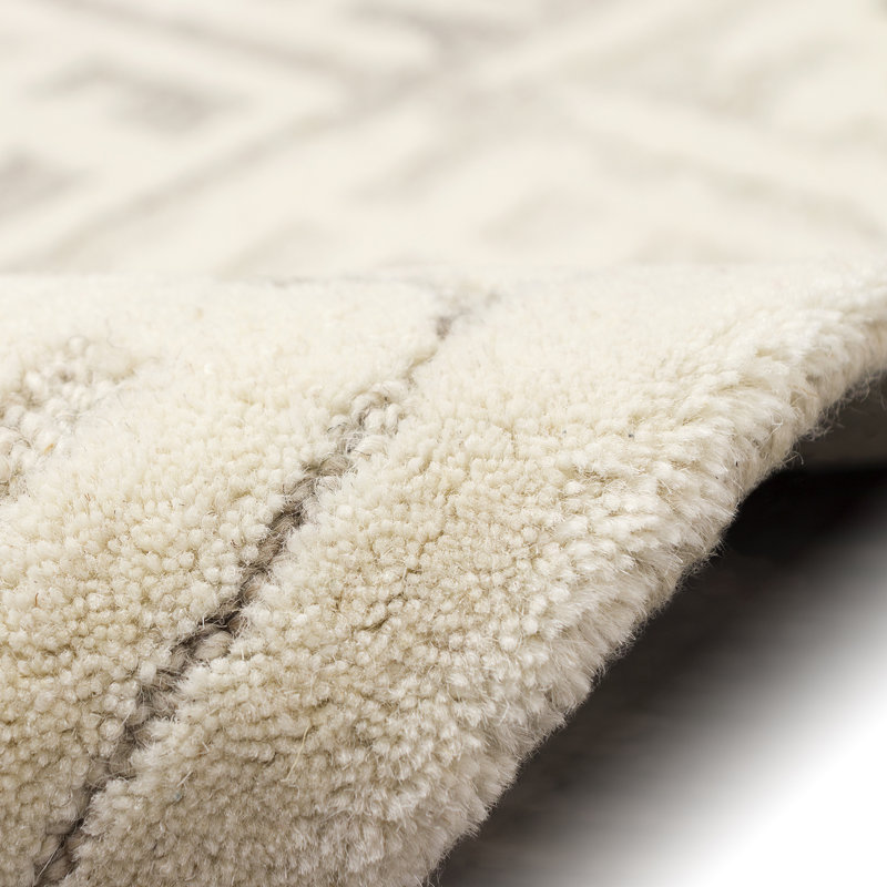 Wool Geometric Indoor Rug, Rectangle 7'6" x 9'6"