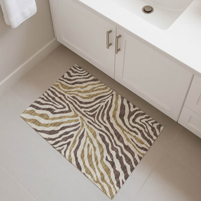 Tapis à imprimé animal de qualité supérieure lavable à la machine Villers