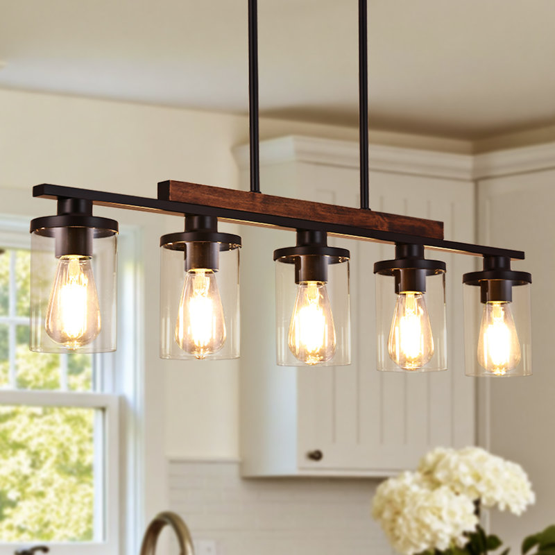 Luminaire suspendu pour îlot de cuisine 5 lumières, 110 V