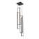 4 - Light Unique Chandelier LED Pendant for High Ceiling Staircase Hallway with Remote