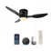 42" Smart Flush Mount Ceiling Fans With Lights Remote