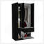 Armoire Cobra, chambre à coucher, noir / blanc