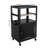 Steel Large AV Cart Adjustable Height Cart with Locking Cabinet