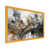 Impression dorée sur toile encadrée