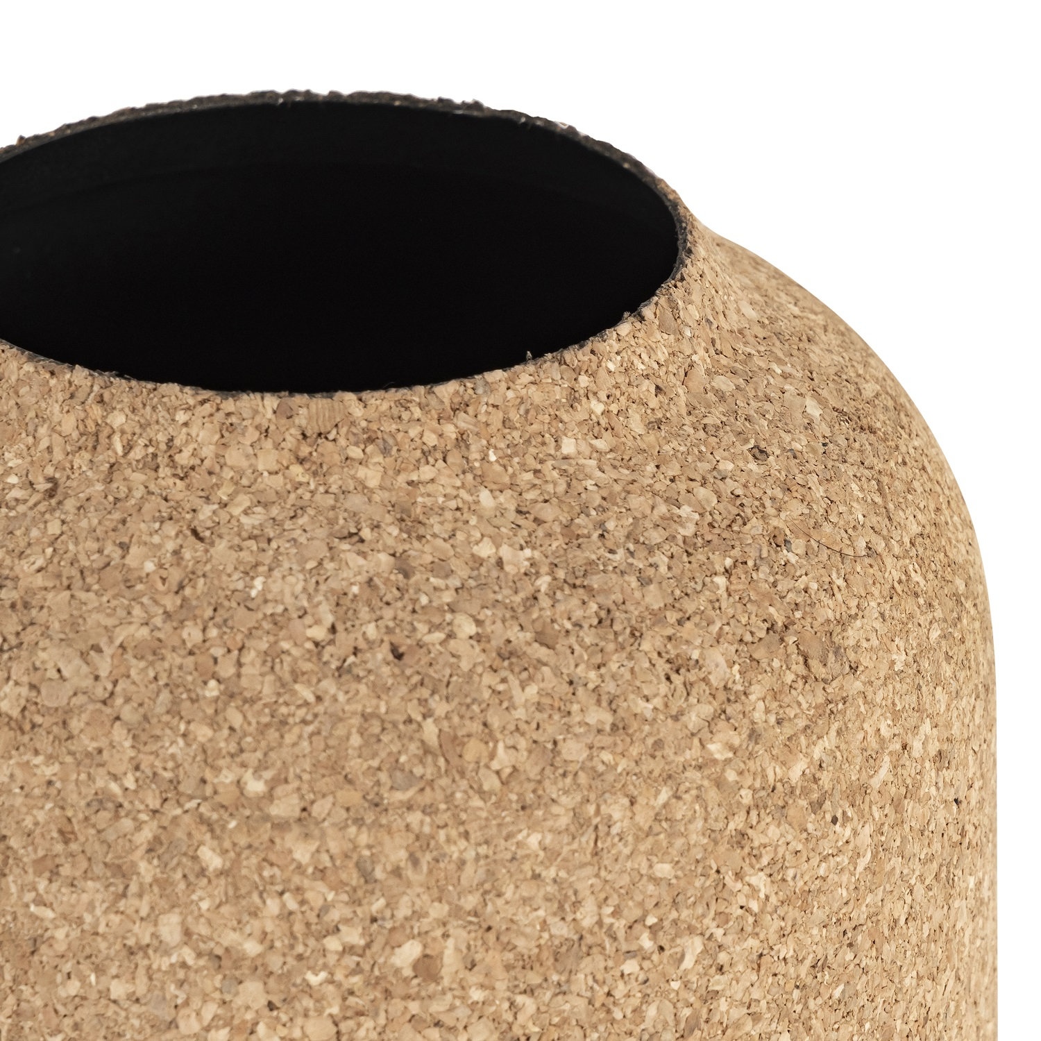 Cork Wrapped Table Vase, 10.75" H x 6" W x 6" D