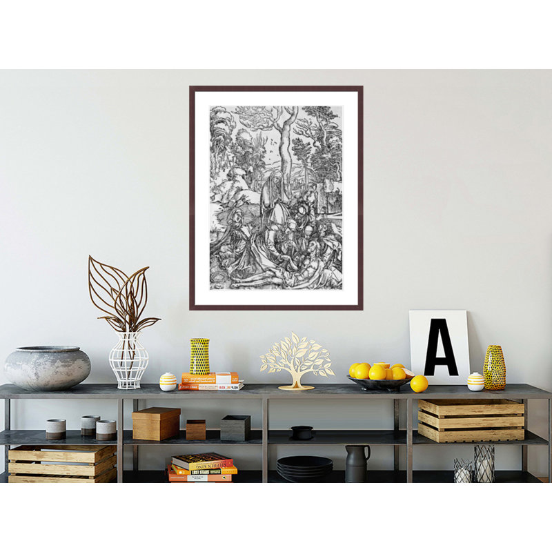 Le Christ en deuil par la Vierge et les saints de la série «The Great Passion» par Albrecht Dürer, impression giclée sur cadre