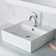 Elavo Ceramic Square Vessel Bathroom Sink with Faucet and Overflow