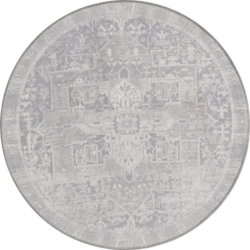 Oppie Oriental Indoor Rug, Round 3'6"