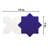 Argile Star with Cross 7 In. X 14 In. Porcelain Floor And Wall Tile Kit-99026669