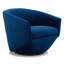Fauteuil demi-tonneau pivotant en velours Elexi-929657893