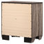 Table de chevet 2 tiroirs en taupe délavé, de forme classique, avec structure, double tiroir pour la commodité de la chambre à coucher, 23,5 po de largeur et 27 hauteurs de style rectangulaire, assemblage, utilisation idéale, 16,5 po x 27 po